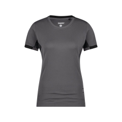 T-shirt de travail femme respirant anti-UV UPF 50+ Gris/noir – Dassy Nexus Next Women