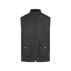 Gilet hiver sans manches polaire stretch multipoches Gris – Dassy Morris