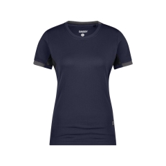 T-shirt de travail femme respirant anti-UV UPF 50+ Marine/gris – Dassy Nexus Next Women