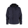 Veste hiver imperméable coupe-vent capuche amovible matelassée Marine – Dassy Minsk