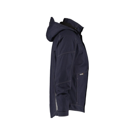 Veste hiver imperméable coupe-vent capuche amovible matelassée Marine – Dassy Minsk