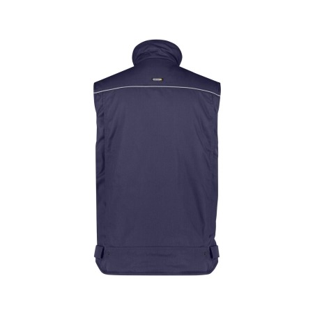 Gilet hiver doublure polaire multipoches avec biais réfléchissants Marine – Dassy Mons