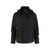 Veste hiver imperméable coupe-vent capuche amovible matelassée Noir – Dassy Minsk