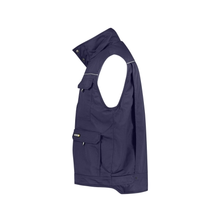 Gilet hiver doublure polaire multipoches avec biais réfléchissants Marine – Dassy Mons