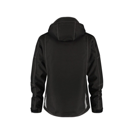 Veste hiver imperméable coupe-vent capuche amovible matelassée Noir – Dassy Minsk