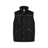 Gilet hiver doublure polaire multipoches avec biais réfléchissants Noir – Dassy Mons