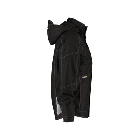 Veste hiver imperméable coupe-vent capuche amovible matelassée Noir – Dassy Minsk