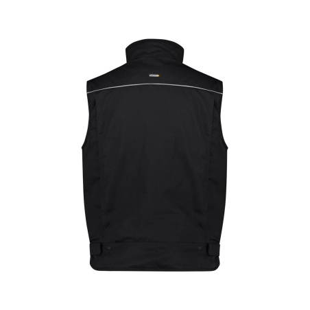 Gilet hiver doublure polaire multipoches avec biais réfléchissants Noir – Dassy Mons