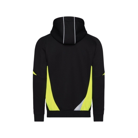 Sweat à capuche zippé haute visibilité COPES 80 multipoches Noir/jaune – Dassy Santos