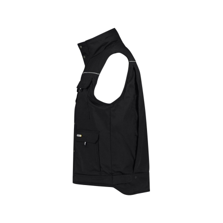 Gilet hiver doublure polaire multipoches avec biais réfléchissants Noir – Dassy Mons