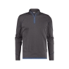 T-shirt manches longues col rond stretch coton élasthanne Gris anthracite/bleu azur – Dassy Sonic