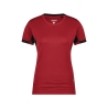T-shirt de travail femme respirant anti-UV UPF 50+ Rouge/noir – Dassy Nexus Next Women