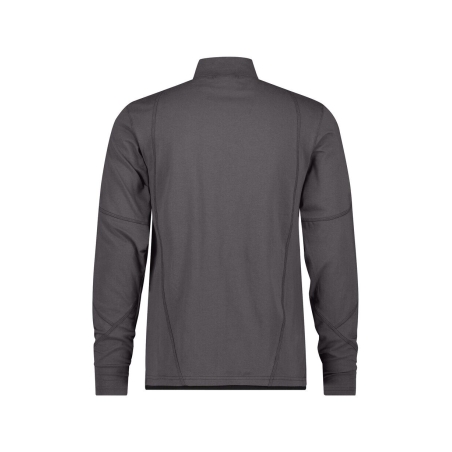 T-shirt manches longues col rond stretch coton élasthanne Gris anthracite/noir – Dassy Sonic