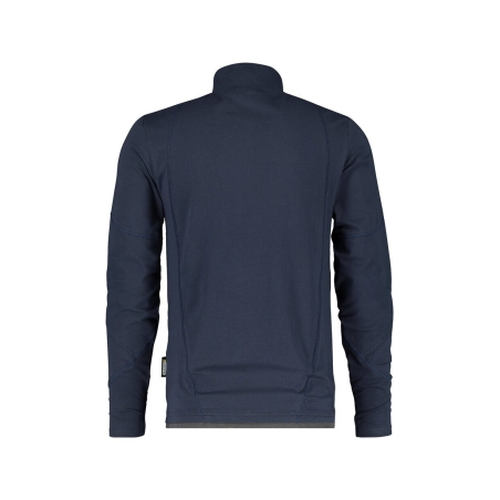 T-shirt manches longues col rond stretch coton élasthanne Bleu nuit/gris anthracite – Dassy Sonic