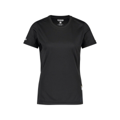 T-shirt de travail femme manches courtes anti-UV UPF 50+ Noir – Dassy Nexus Women