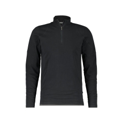 T-shirt manches longues col rond stretch coton élasthanne Noir/gris anthracite – Dassy Sonic