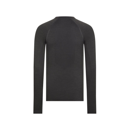 Maillot thermique manches longues laine mérinos sans coutures Gris anthracite – Dassy Theodor