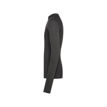 Maillot thermique manches longues laine mérinos sans coutures Gris anthracite – Dassy Theodor