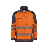 Veste de travail haute visibilité multipoches classe 3 Orange fluo/marine – Dassy Orlando