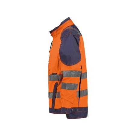 Veste de travail haute visibilité multipoches classe 3 Orange fluo/marine – Dassy Orlando