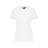 T-shirt de travail femme manches courtes col rond coton Blanc – Dassy Oscar Women