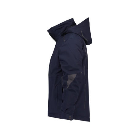 Veste hiver imperméable stretch grand froid capuche amovible Marine – Dassy Nordix