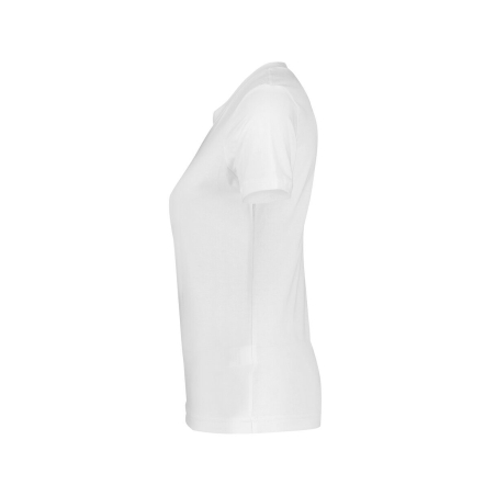 T-shirt de travail femme manches courtes col rond coton Blanc – Dassy Oscar Women