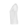 T-shirt de travail femme manches courtes col rond coton Blanc – Dassy Oscar Women