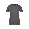 T-shirt de travail femme manches courtes col rond coton Gris ciment – Dassy Oscar Women