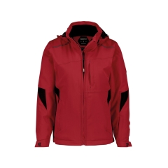 Veste hiver imperméable stretch grand froid capuche amovible Rouge – Dassy Nordix Women