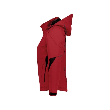 Veste hiver imperméable stretch grand froid capuche amovible Rouge – Dassy Nordix Women