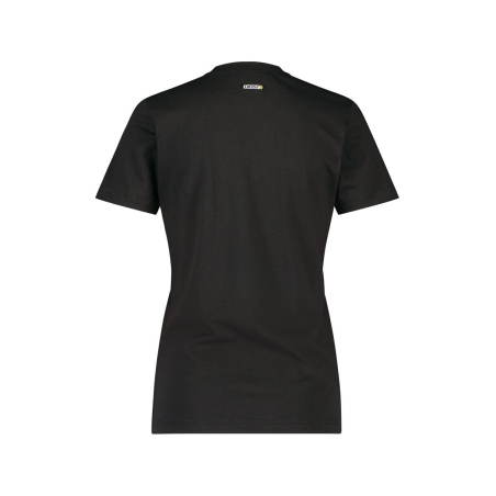T-shirt de travail femme manches courtes col rond coton Noir – Dassy Oscar Women