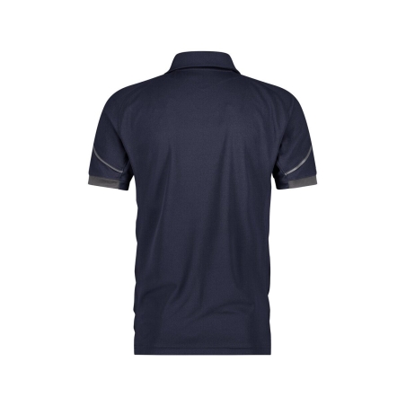 Polo de travail piqué respirant anti-UV UPF 50+ séchage rapide Marine/gris – Dassy Traxion Next