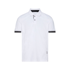 Polo de travail piqué respirant anti-UV UPF 50+ séchage rapide Blanc/gris – Dassy Traxion Next