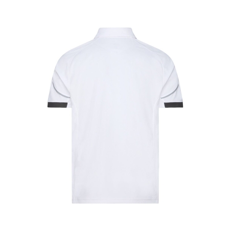 Polo de travail piqué respirant anti-UV UPF 50+ séchage rapide Blanc/gris – Dassy Traxion Next