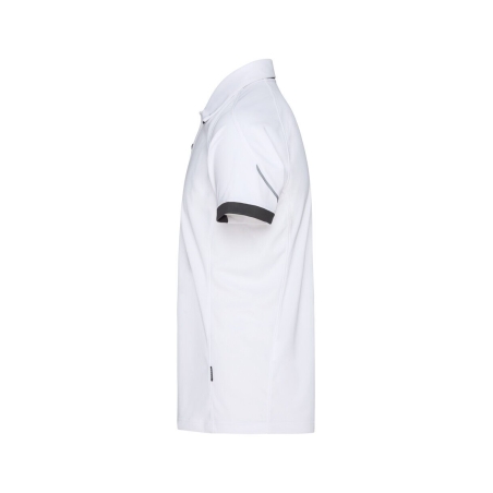 Polo de travail piqué respirant anti-UV UPF 50+ séchage rapide Blanc/gris – Dassy Traxion Next