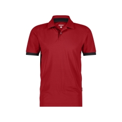 Polo de travail piqué respirant anti-UV UPF 50+ séchage rapide Rouge/noir – Dassy Traxion Next