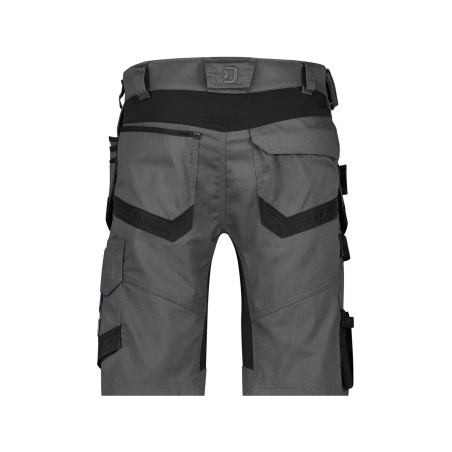 Bermuda de travail stretch multipoches Cordura Gris/noir – Dassy Trix Next