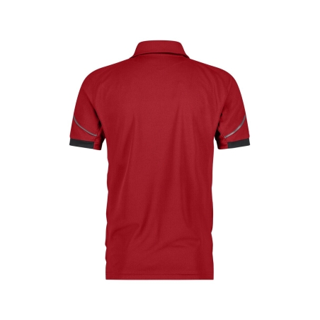 Polo de travail piqué respirant anti-UV UPF 50+ séchage rapide Rouge/noir – Dassy Traxion Next