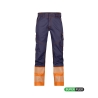Pantalon stretch haute visibilité multipoches EN ISO 20471 classe 1 Marine/orange fluo coupe longue – Dassy Princeton