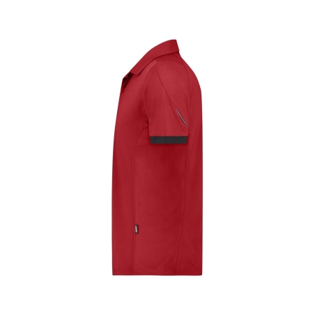 Polo de travail piqué respirant anti-UV UPF 50+ séchage rapide Rouge/noir – Dassy Traxion Next