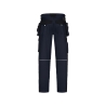 Pantalon de travail multipoches avec genouillères ajustables Marine/noir coupe courte – Dassy Rossi