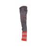 Pantalon stretch haute visibilité multipoches EN ISO 20471 classe 1 Gris ciment/rouge fluo coupe courte – Dassy Princeton