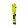 Pantalon été haute visibilité multipoches avec poches genoux Cordura Jaune fluo/marine coupe courte – Dassy Odessa