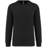 Sweat-shirt col rond noir 280 g/m² unisexe Kariban