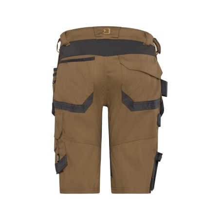 Bermuda de travail stretch multipoches Cordura Camel/gris – Dassy Trix Next