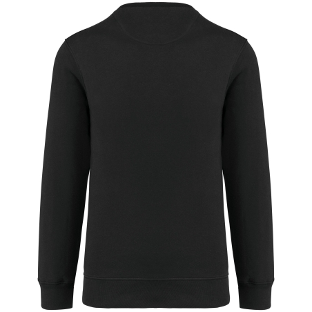 Sweat-shirt col rond noir 280 g/m² unisexe Kariban – vue 2