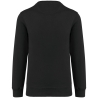 Sweat-shirt col rond noir 280 g/m² unisexe Kariban – vue 2