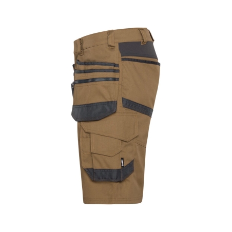 Bermuda de travail stretch multipoches Cordura Camel/gris – Dassy Trix Next