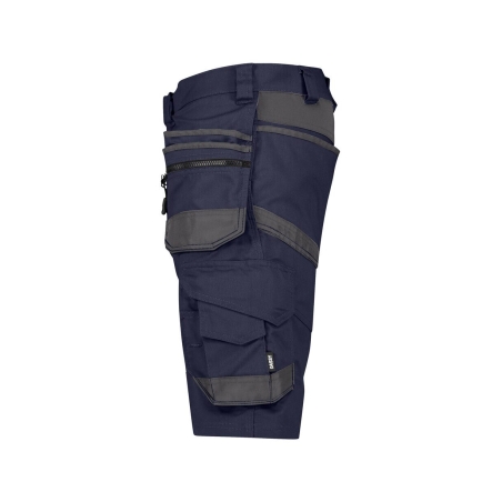 Bermuda de travail stretch multipoches Cordura Marine/gris – Dassy Trix Next